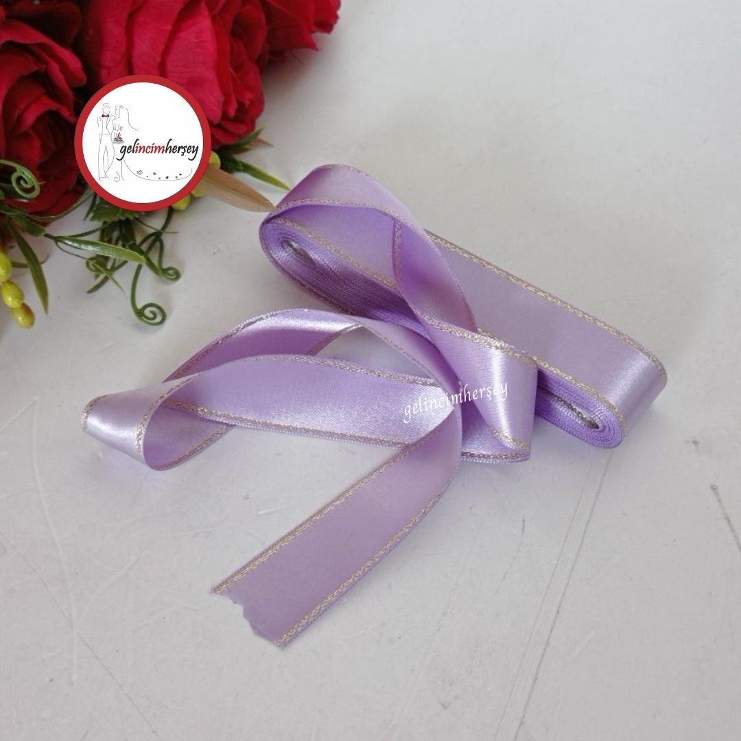 Gelincimherşey3cmSatenKurdeleSimŞeritliLila