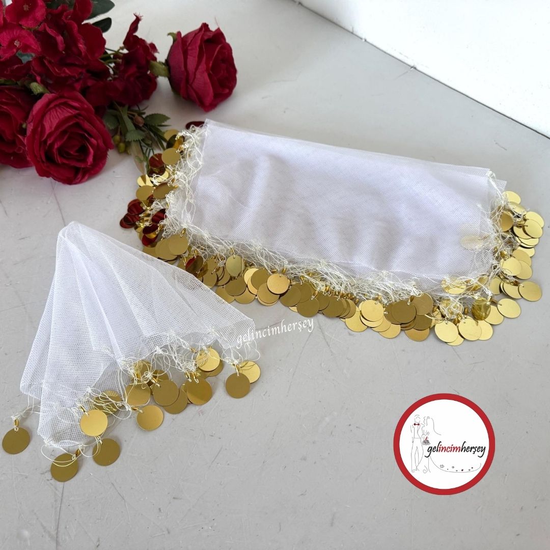 GelincimherşeyBüyükPulluTülKumaşHalayMendiliBeyazAltın1
