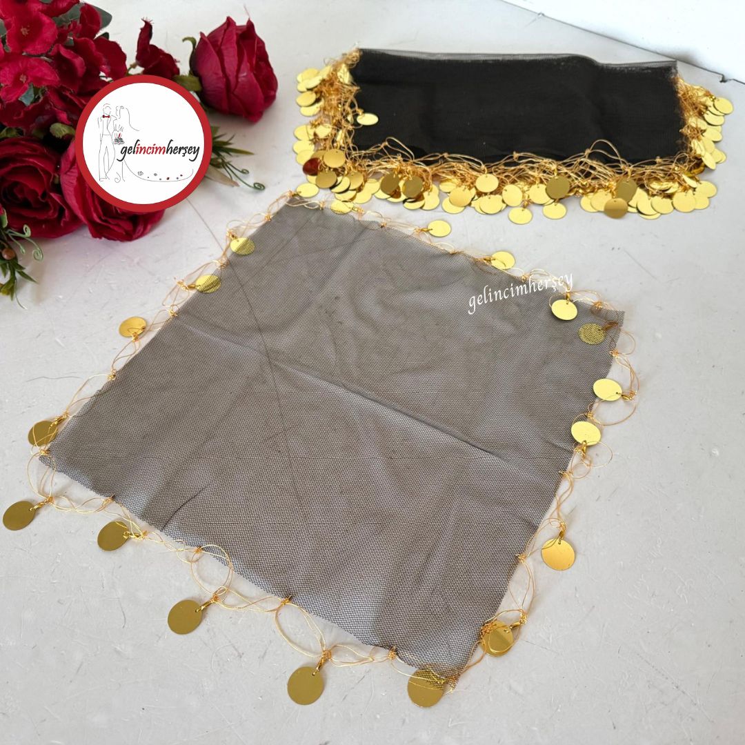 GelincimherşeyBüyükPulluTülKumaşHalayMendiliKahverengiAltın1
