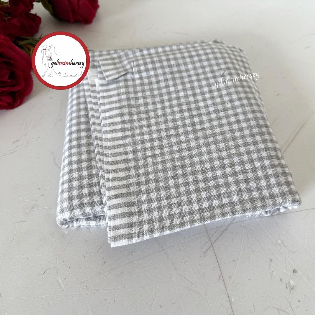 GelincimherşeyPötikareMasaÖrtüsüGri