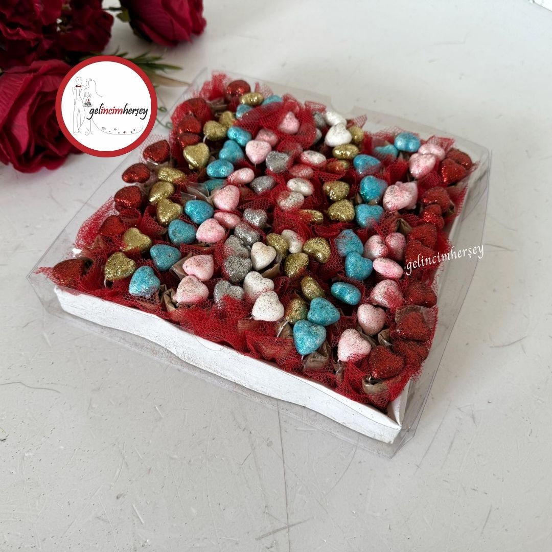 Gelincimherşey100’lüKarışıkRenkliKalpliHediyelikKına