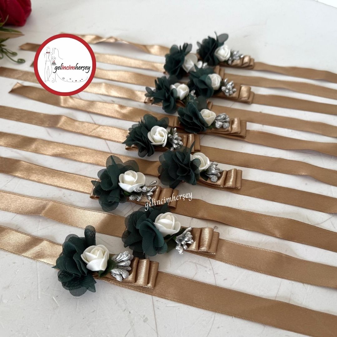 Gelincimherşey10’luKumaşÇiçekliNedimeBilekliğiZümrütYeşil1