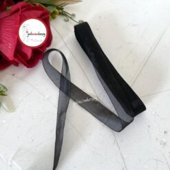 Gelincimherşey 2 cm Organze Kurdele 20 mt - SİYAH