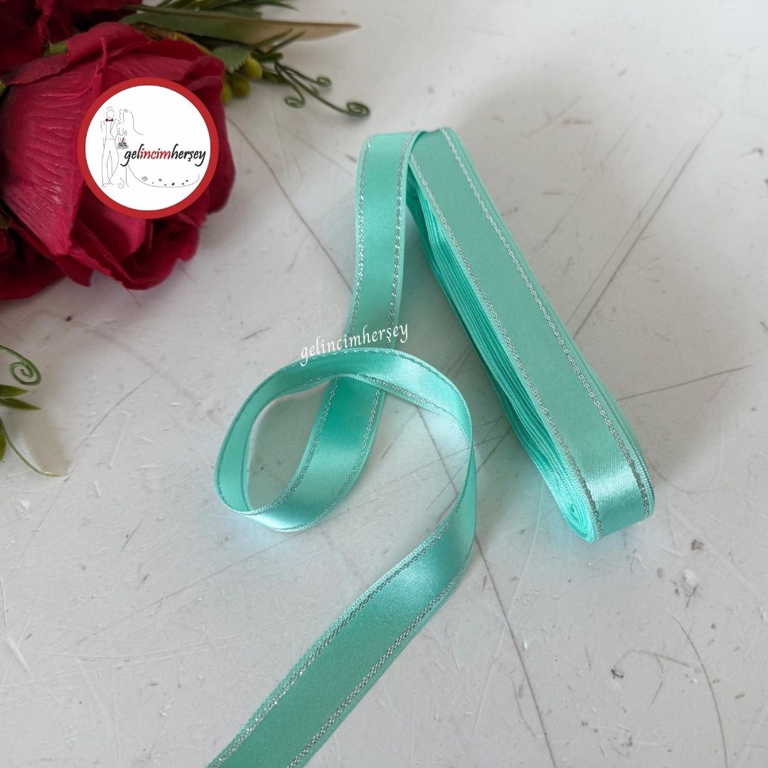 Gelincimherşey2cmSatenKurdeleSimŞeritliSuYeşili