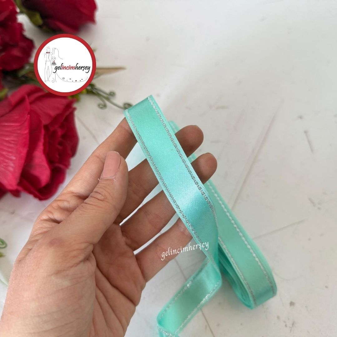 Gelincimherşey2cmSatenKurdeleSimŞeritliSuYeşili2