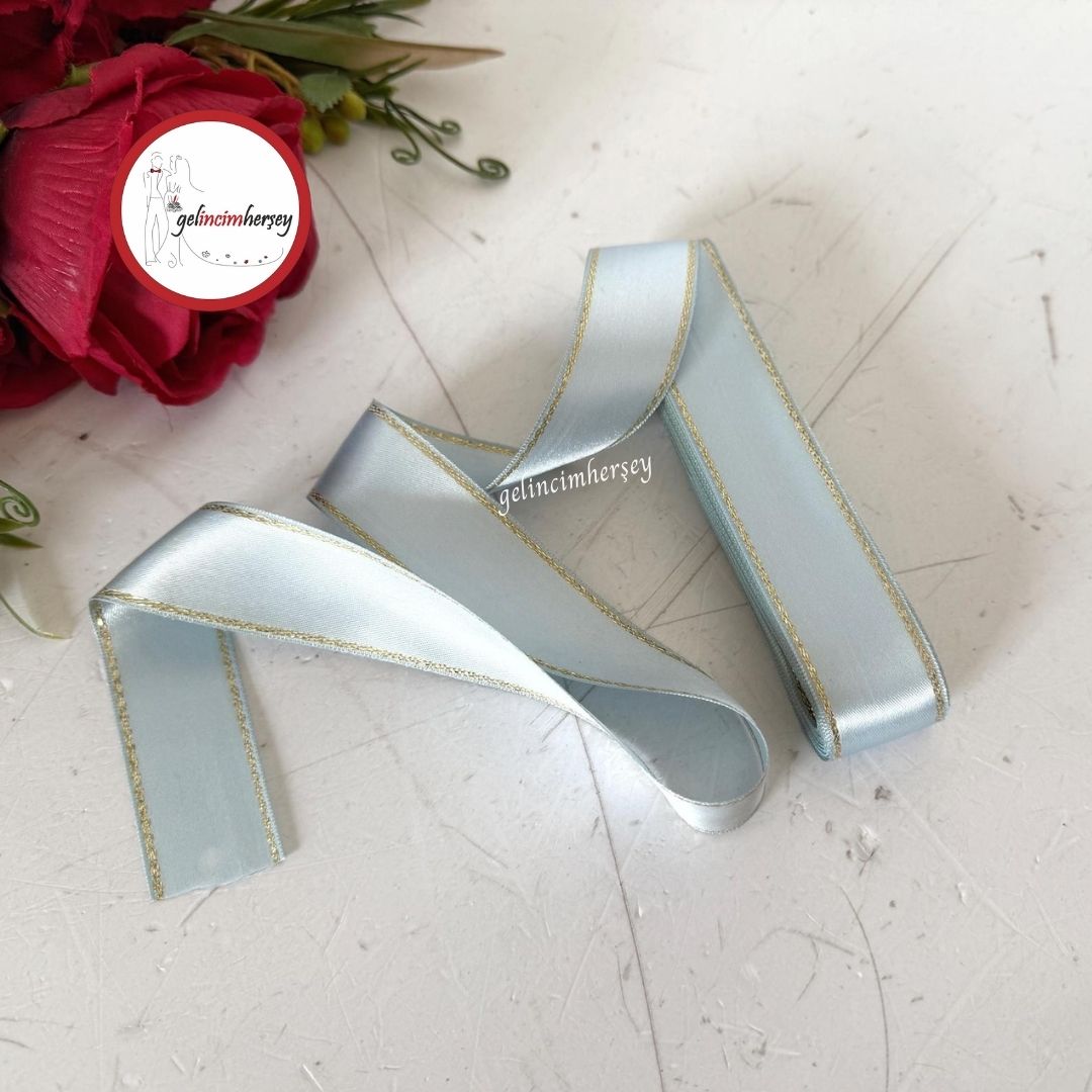 Gelincimherşey3cmSatenKurdeleSimŞeritliBebeMavi