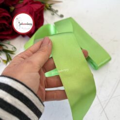 Gelincimherşey 4 cm Saten Kurdele - FISTIK YEŞİL