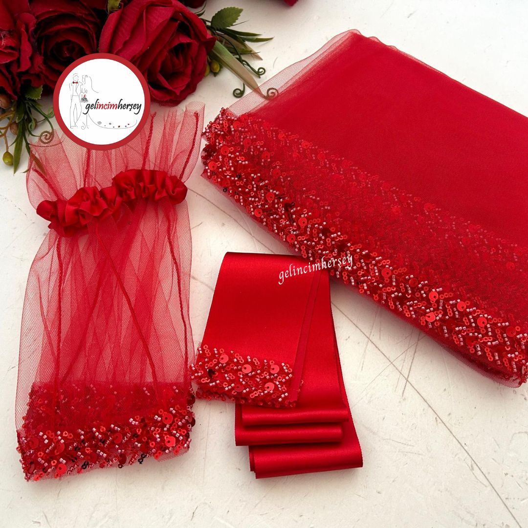 GelincimherşeyBoncukluPayetliSuYoluDuvakSetiKırmızı1