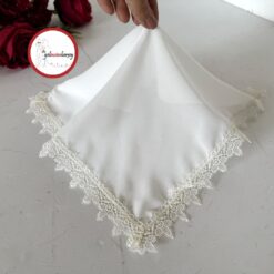 Gelincimherşey Çilek Güpürlü Şifon Söz Mendili