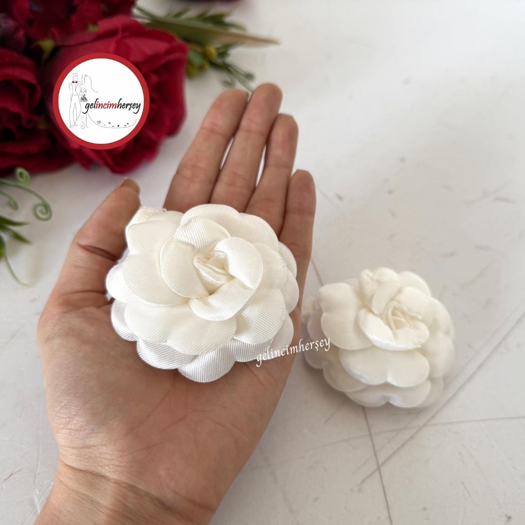 Gelincimherşey2liLastikliGülModelSatenKumaşlıPamukluGelinElGülüKrem2