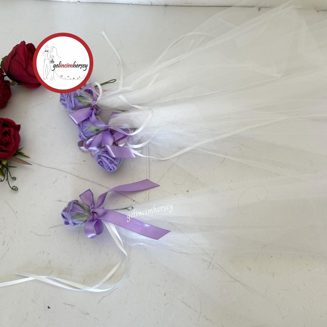 Gelincimherşey5’liKurdeleSüslüÇiçekliKonvoySüsüMor