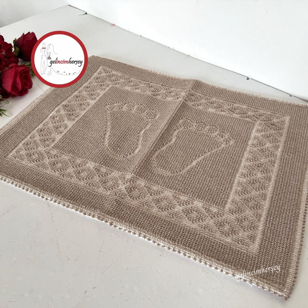 GelincimherşeyBukleBanyoPaspasıKahverengi