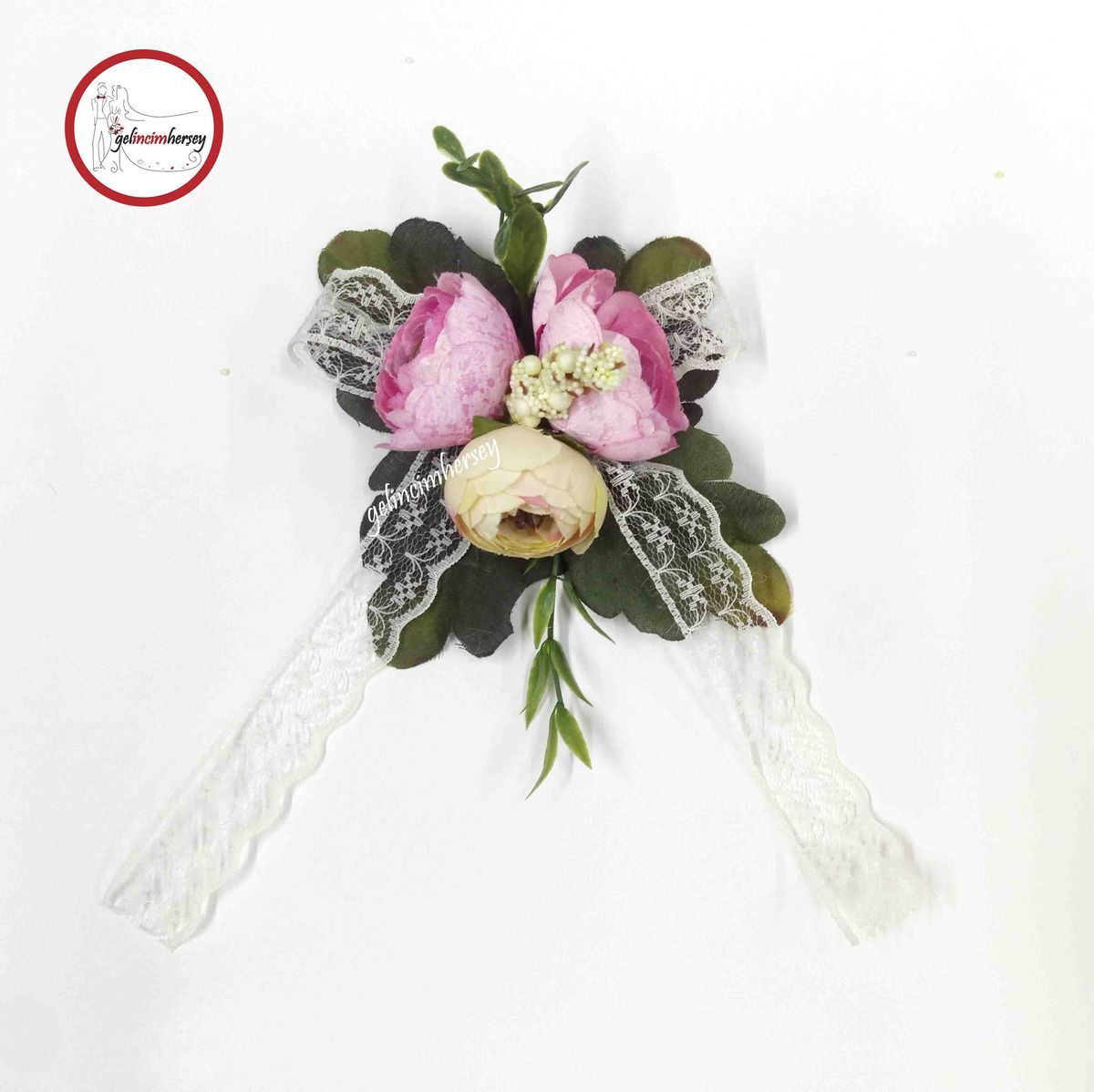 GelincimherşeyÇiçekliİğneliBohçaSüsüPudraKrem