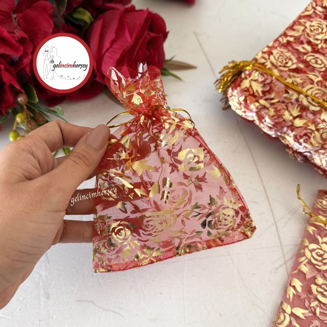 Gelincimherşey100LüÇerezKesesiDesenliKırmızı