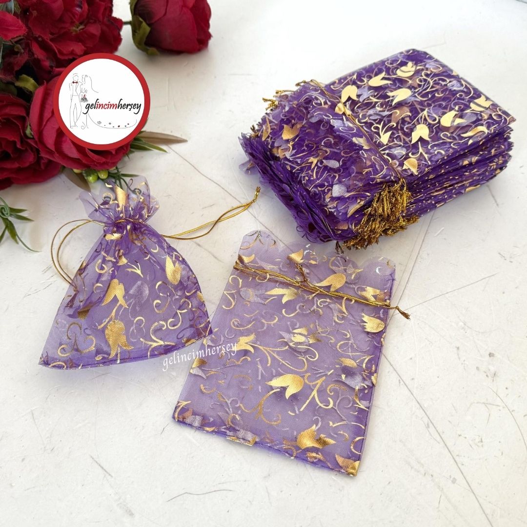 Gelincimherşey100LüÇerezKesesiDesenliMor