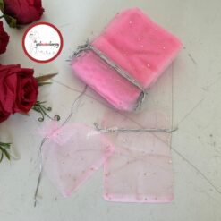 Gelincimherşey Tül İpli Hediyelik Çerez Kesesi - PEMBE