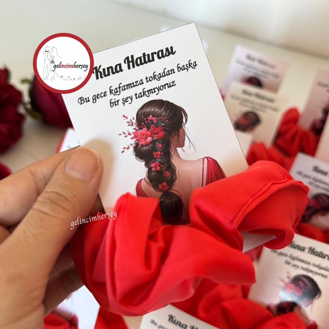 Gelincimherşey20'liSatenTokaKınaHatırasıHediyelikNarÇiçeği