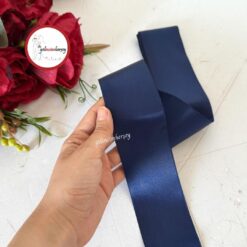 Gelincimherşey 6 cm Saten Kurdele - LACİVERT