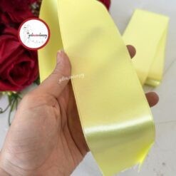 Gelincimherşey 6 cm Saten Kurdele - NEON SARI