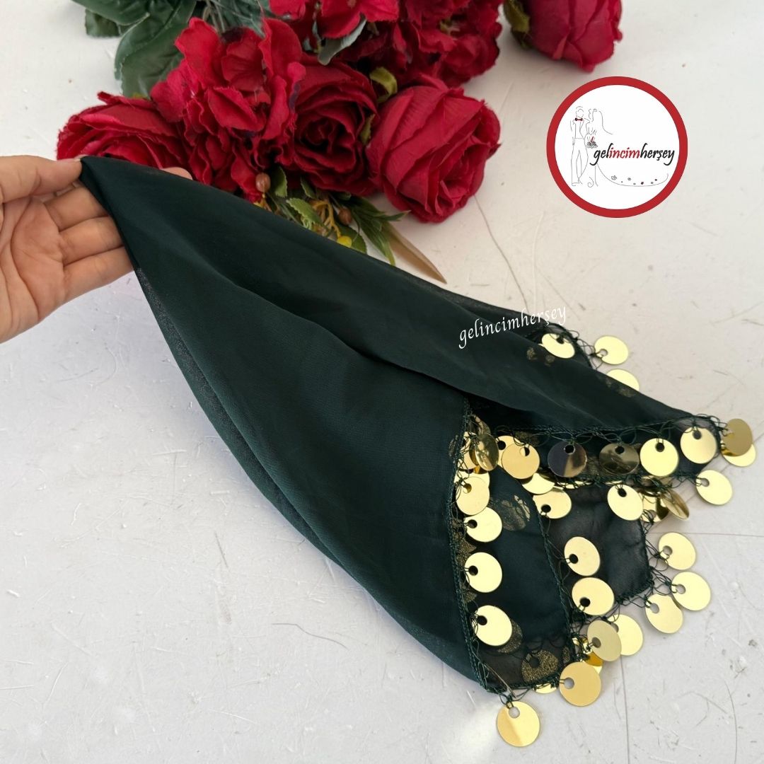 GelincimherşeyBüyükBoyŞifonHalayMendiliZümrütYeşil