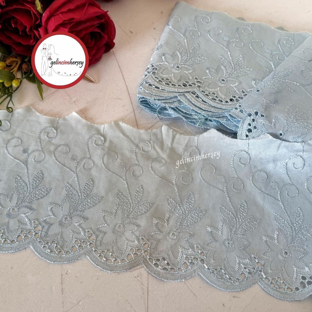 GelincimherşeyÇiçekDesenliGenişUçFistoBebeMavi