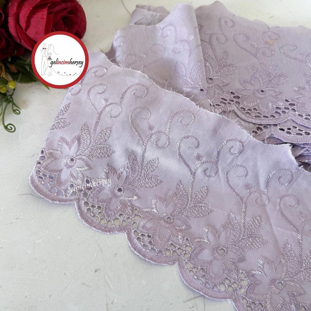 GelincimherşeyÇiçekDesenliGenişUçFistoLila