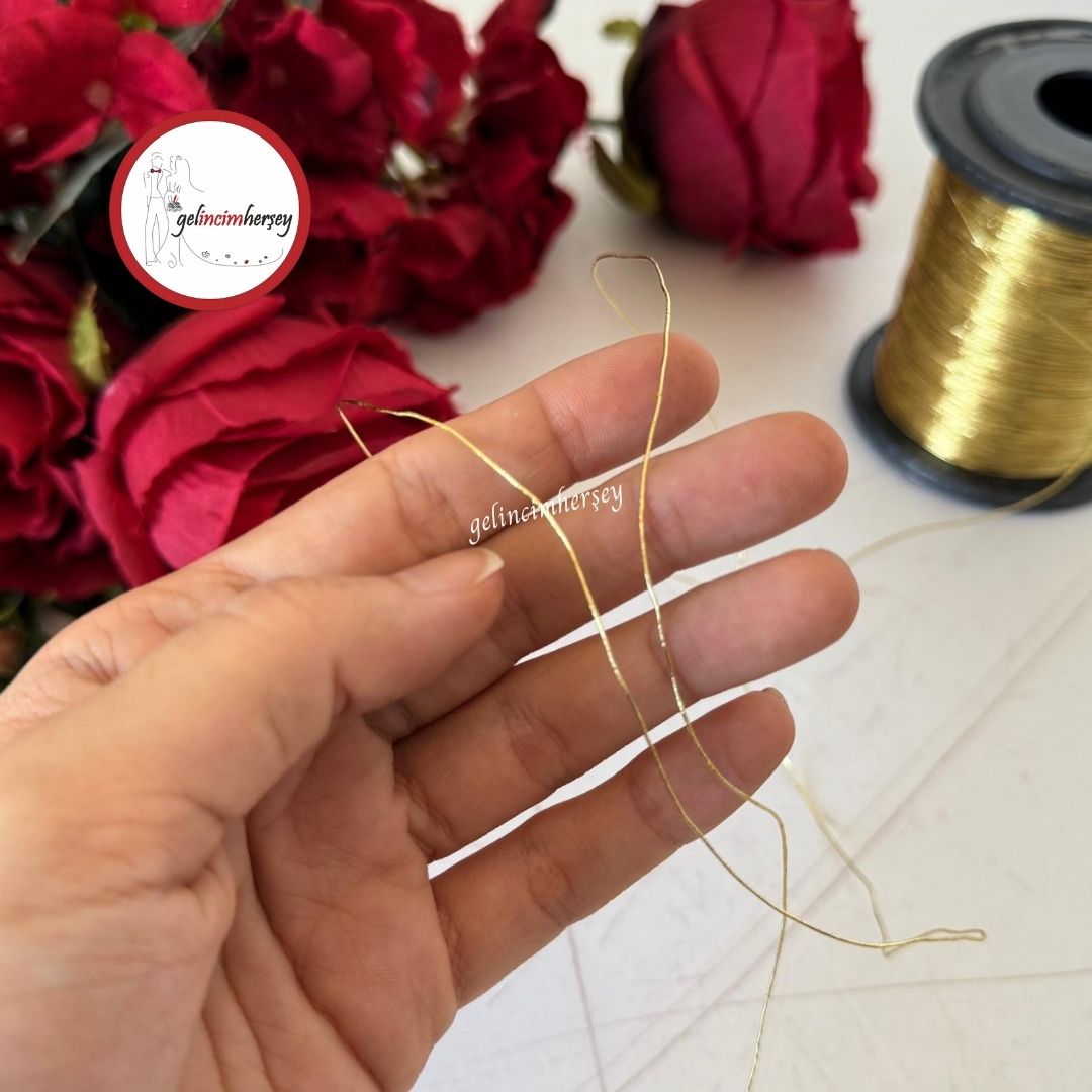 GelincimherşeyDekoratifSimliMonofilİp5mtAltın2