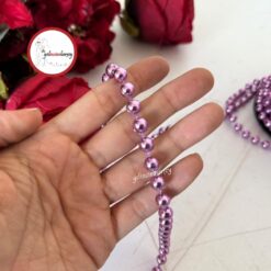 Gelincimherşey İpe Dizili Sıralı Sabit İnci 8mm 5 Metre - LEYLAK