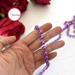 Gelincimherşey İpe Dizili Sıralı Sabit İnci 8mm 5 Metre - MOR