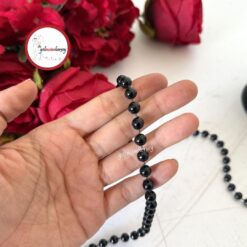 Gelincimherşey İpe Dizili Sıralı Sabit İnci 8mm 5 Metre - SİYAH