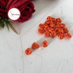 Gelincimherşey Saten Kurdele Gül 25 Adet 2cm - TURUNCU
