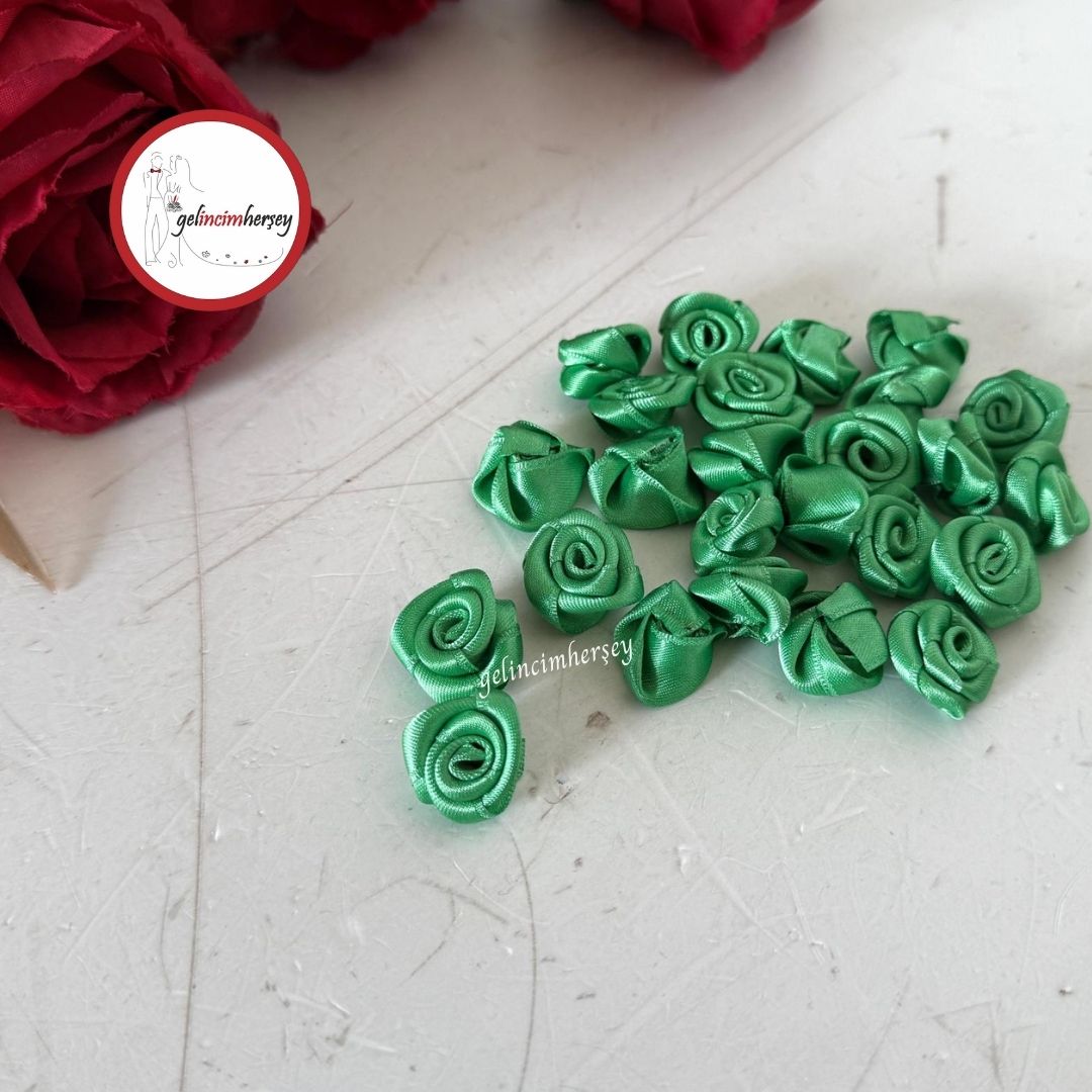 GelincimherşeyKurdeleGül25Adet2cmYeşil2