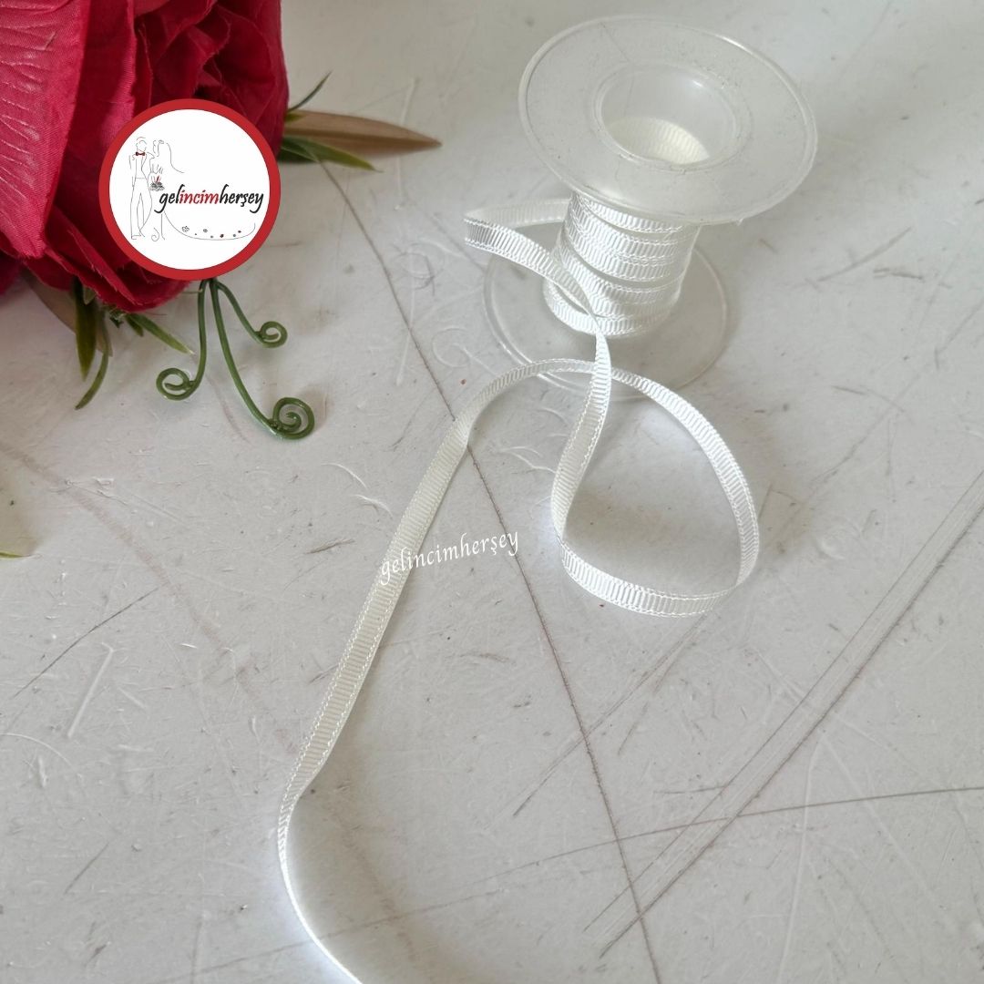 GelincimherşeySatenGrogrenİnceKurdele6mm5mtKrem2