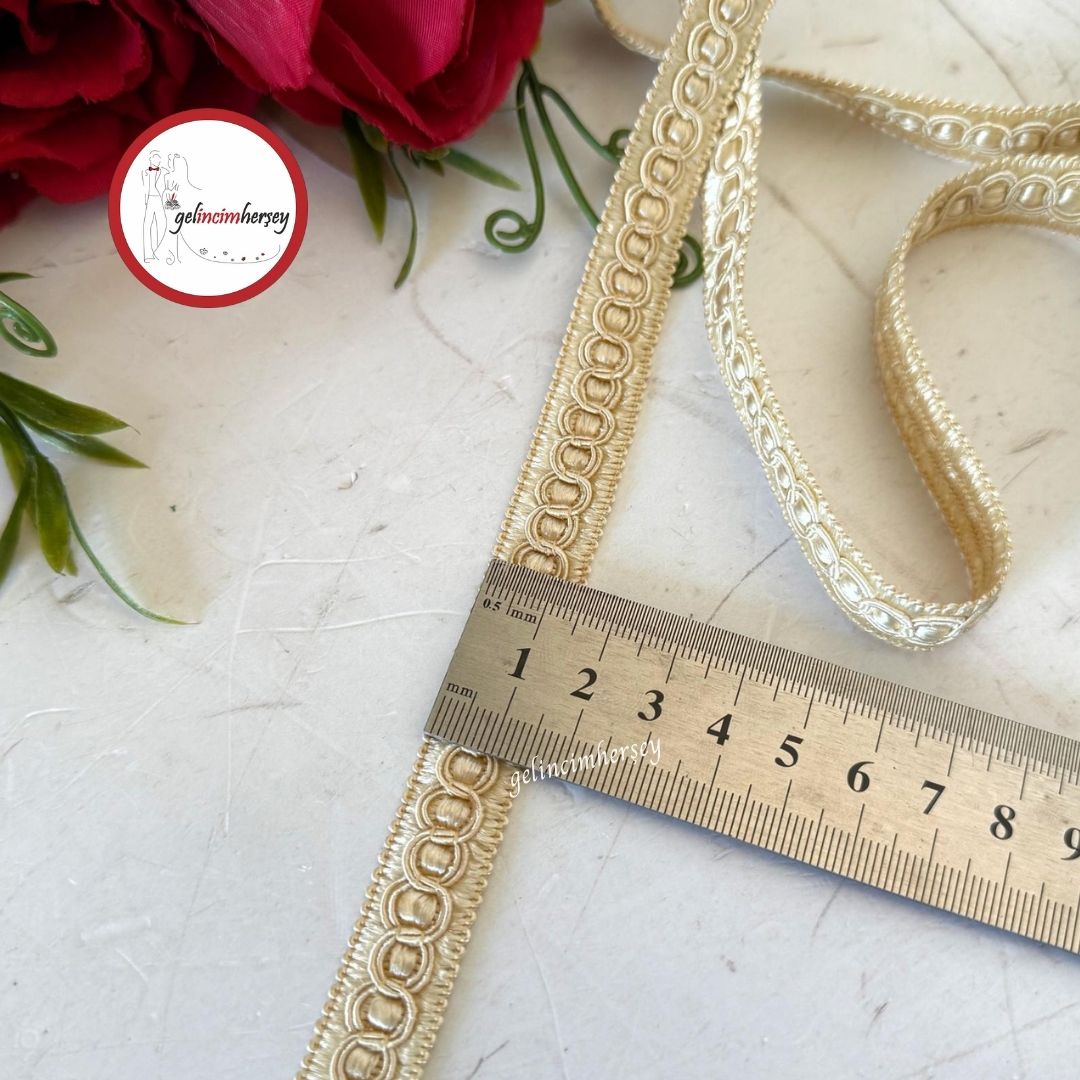 GelincimherşeySuTaşıHarçDekoratifŞerit1.5cm5mtBej