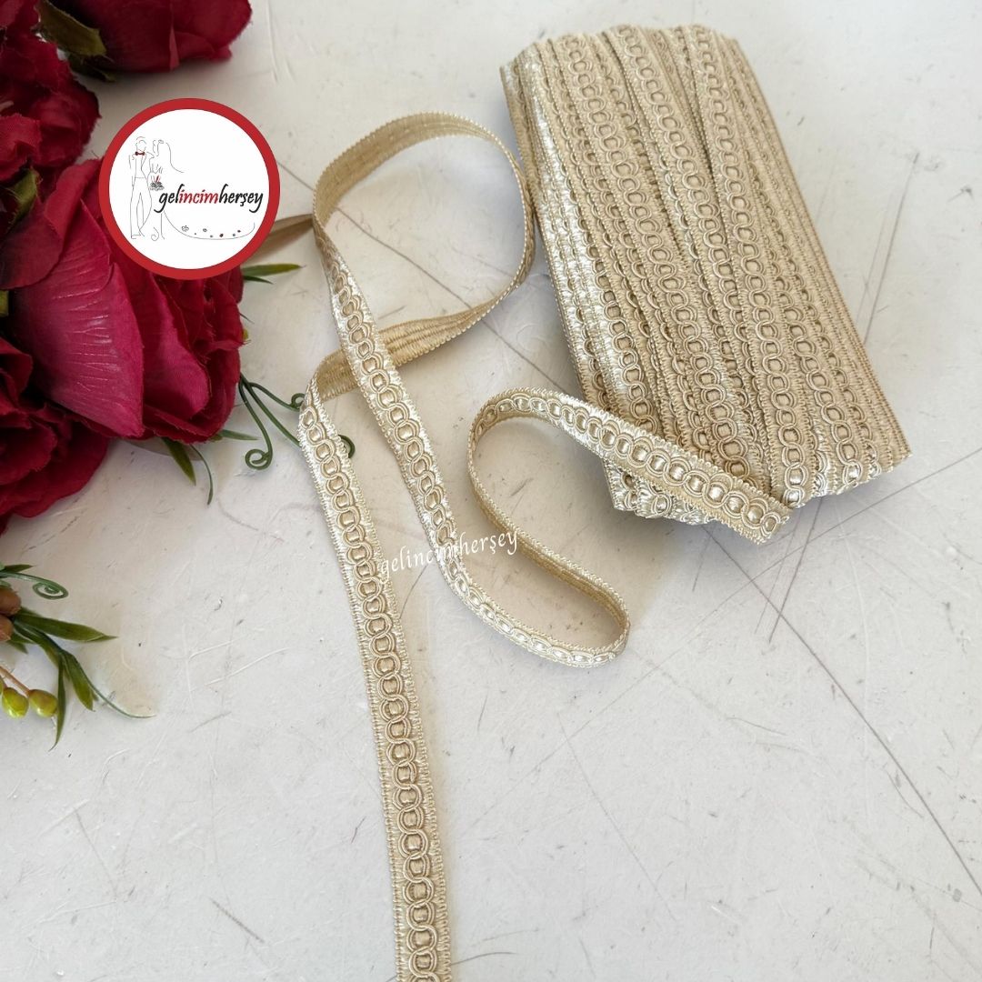 GelincimherşeySuTaşıHarçDekoratifŞerit1.5cm5mtBej2