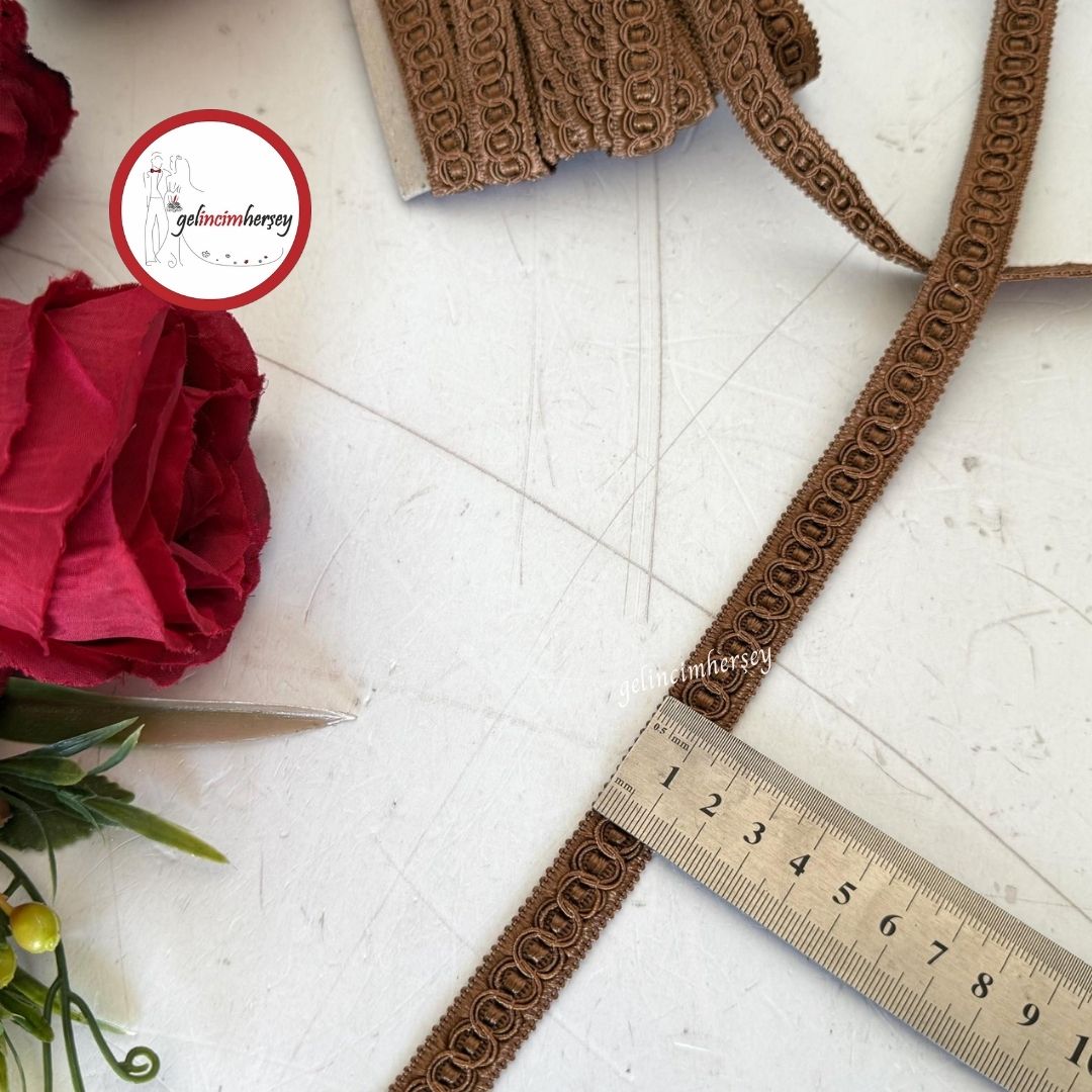 GelincimherşeySuTaşıHarçDekoratifŞerit1.5cm5mtKahverengi