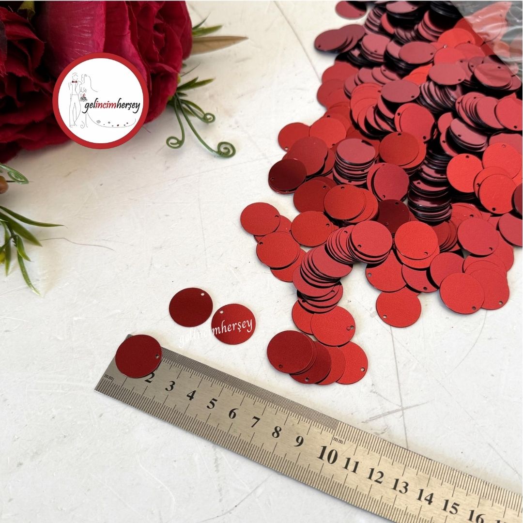 Gelincimherşey2cmYarımKgDelikliPulBordo