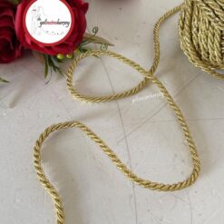 Gelincimherşey Halat Kordon İp 0.5 cm 2 mt   - ALTIN