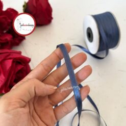 Gelincimherşey Saten İnce Kurdele 7 mm 5 mt - İNDİGO