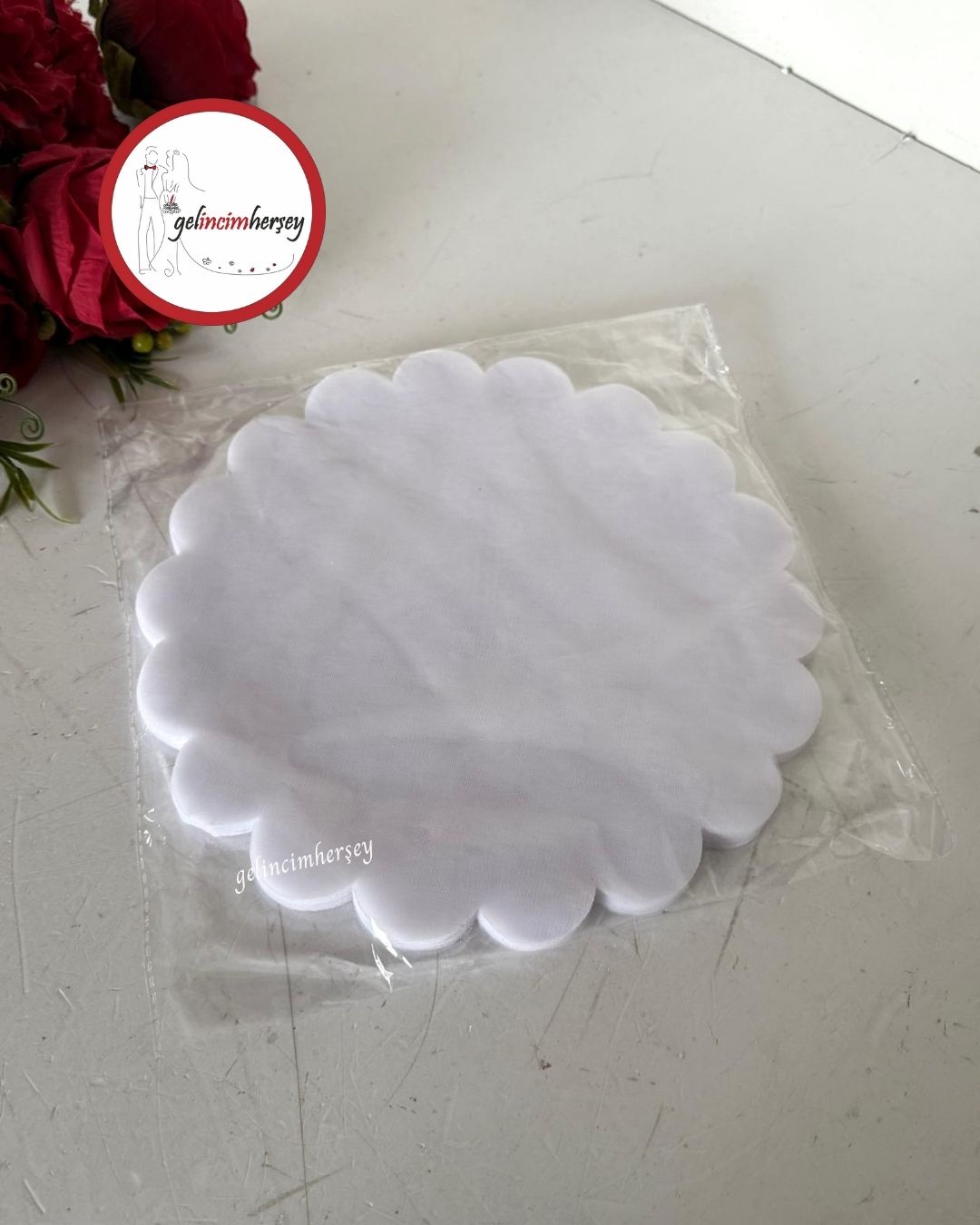 Gelincimherşey100'lüDilimliKesilmişOrganzeTül26cm