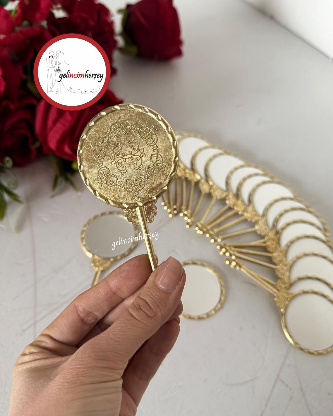 Gelincimherşey20'liKelebekFigürlüMetalAynaHediyelik2