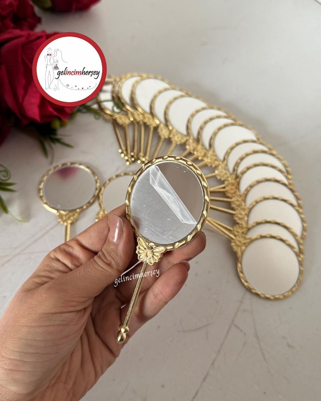 Gelincimherşey20'liKelebekFigürlüMetalAynaHediyelik3