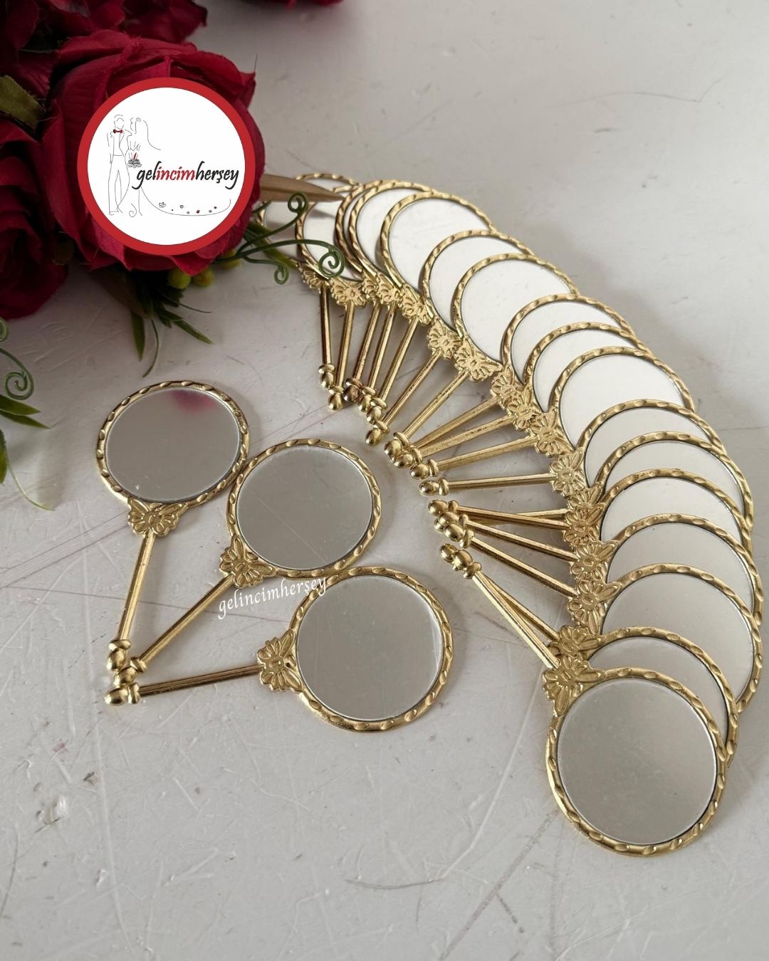 Gelincimherşey20'liKelebekFigürlüMetalAynaHediyelik4