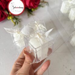 Gelincimherşey 20'li Keten Kurdele Süslemeli Kutulu Mum Hediyelik