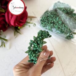 Gelincimherşey 60'lı İri Cipso Görünümünde Lüks Pıtırcık Çiçek - KOYU YEŞİL