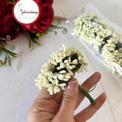 Gelincimherşey 60'lı İri Cipso Görünümünde Lüks Pıtırcık Çiçek - KREM