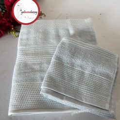 Gelincimherşey Frances Desenli 2'li Banyo Havlu Seti - BEBE MAVİSİ