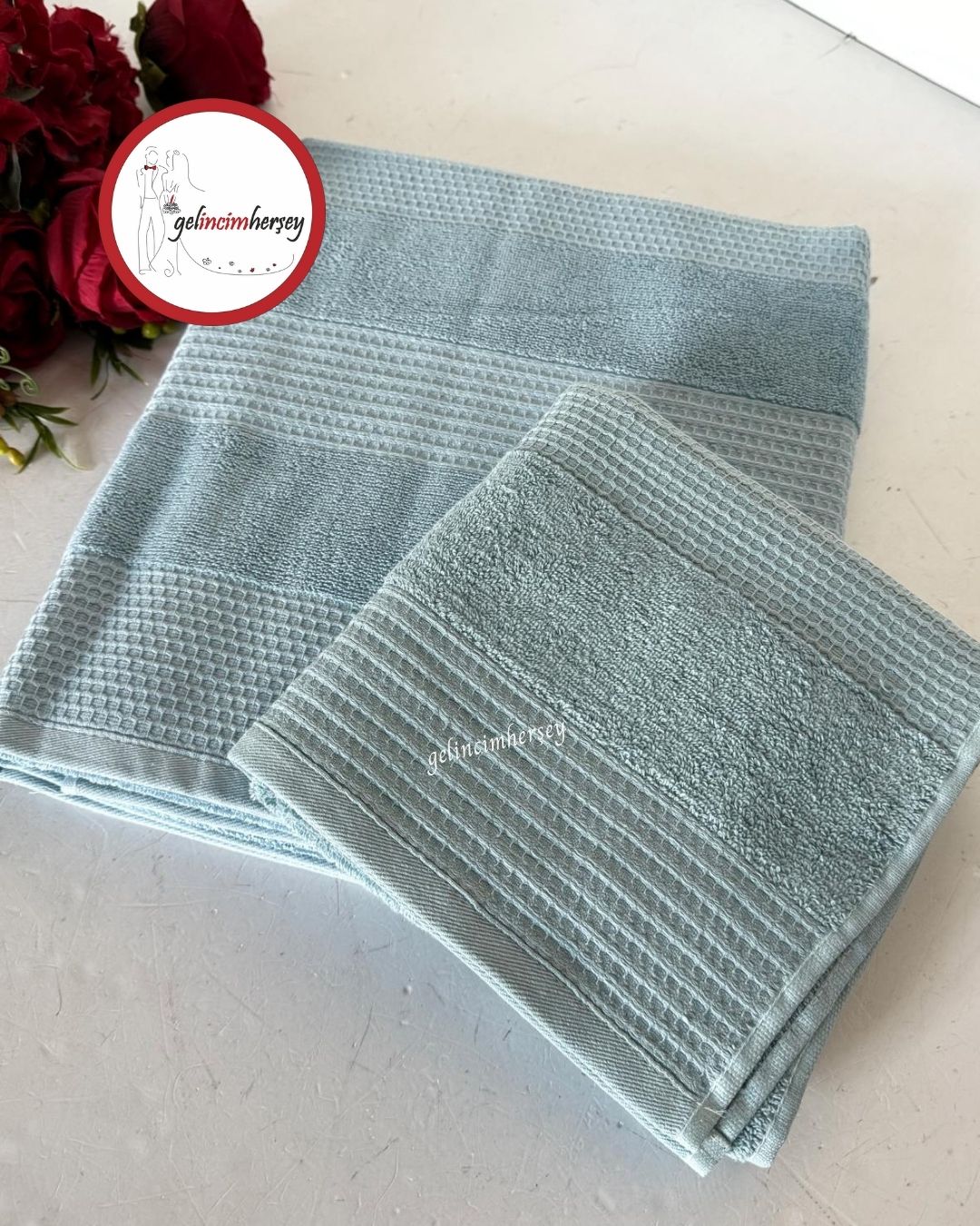 Gelincimherşey Frances Desenli 2'li Banyo Havlu Seti