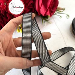 Gelincimherşey Grogren Gümüş Siyah Bordür 5 mt