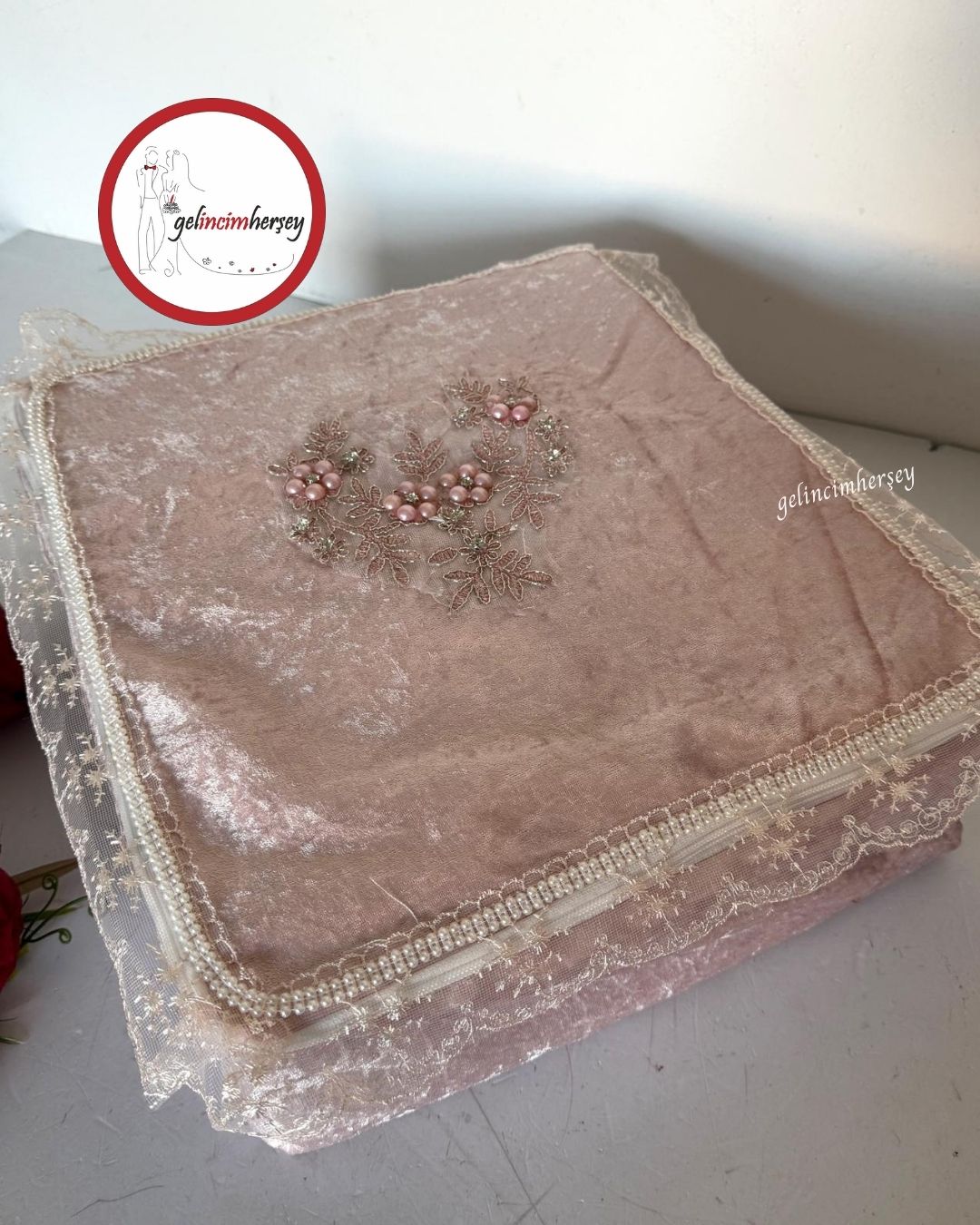 GelincimherşeyNişanÇeyizBohçasıİçinDantelliKadifeHurçOrtaBoyPudra1